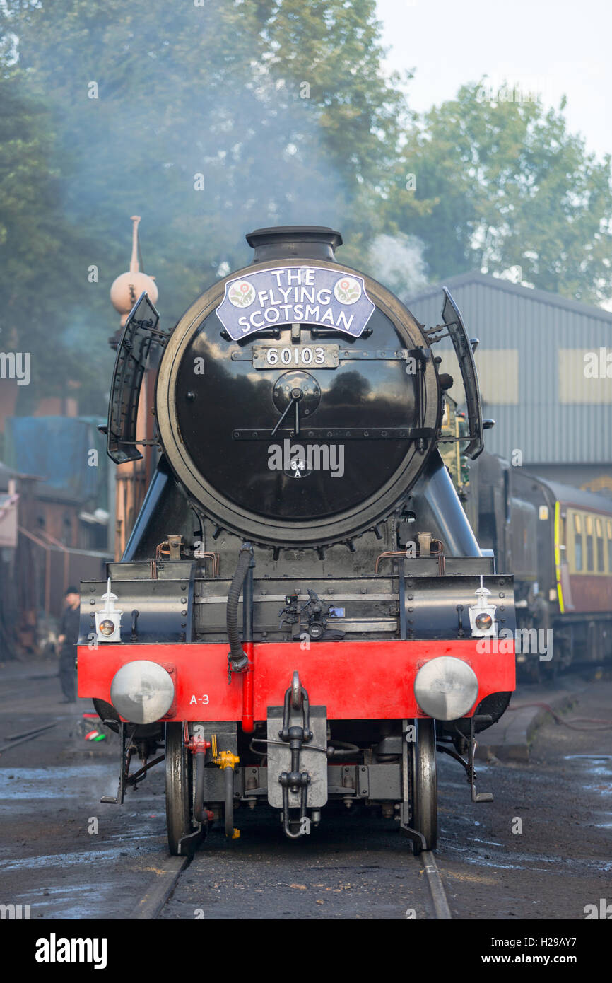 The Flying Scotsman locomotive vapeur reposant à Bridgnorth sur la Severn Valley Railway, Worcs UK Banque D'Images