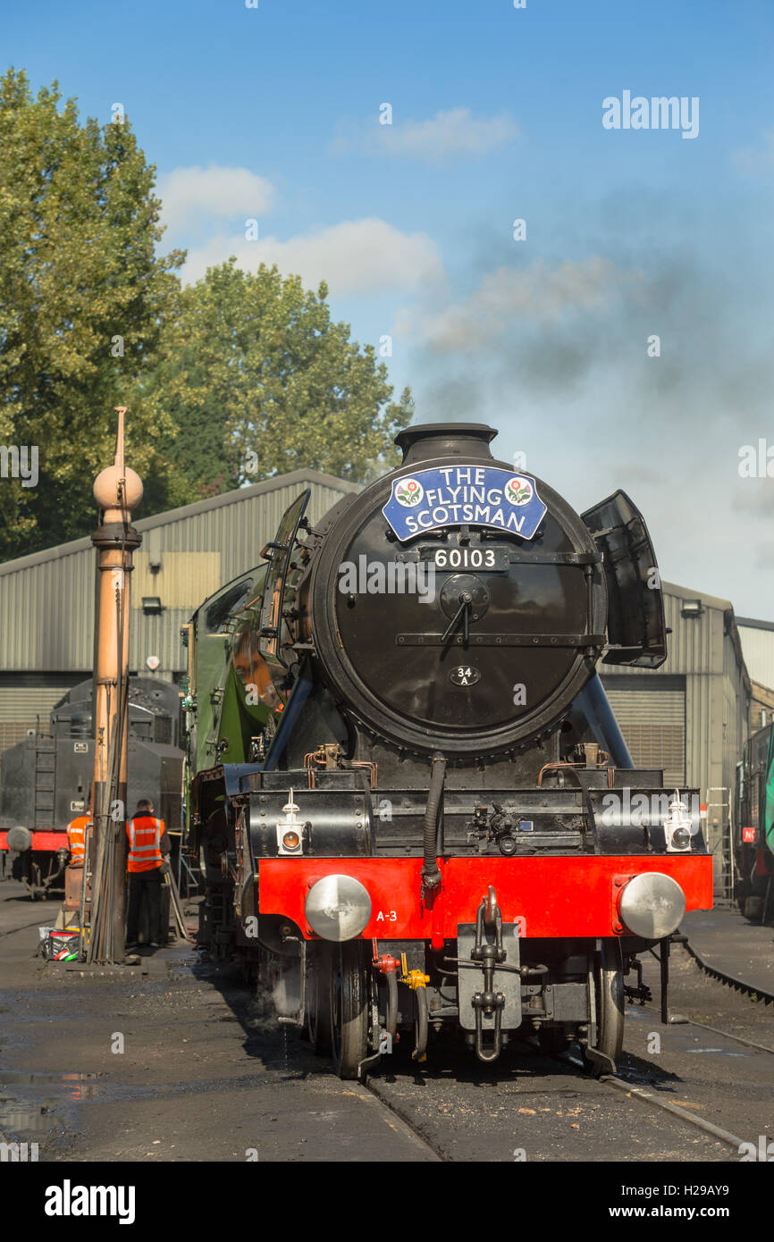 The Flying Scotsman locomotive vapeur reposant à Bridgnorth sur la Severn Valley Railway, Worcs UK Banque D'Images