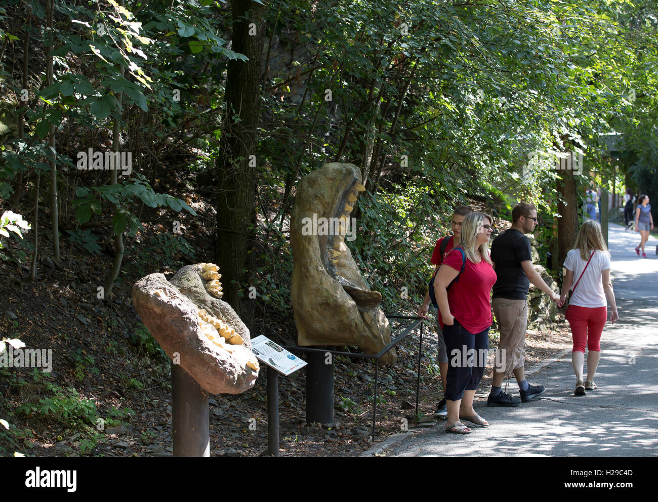 Trouve géologiques dans Zoo de Prague République Tchèque Banque D'Images
