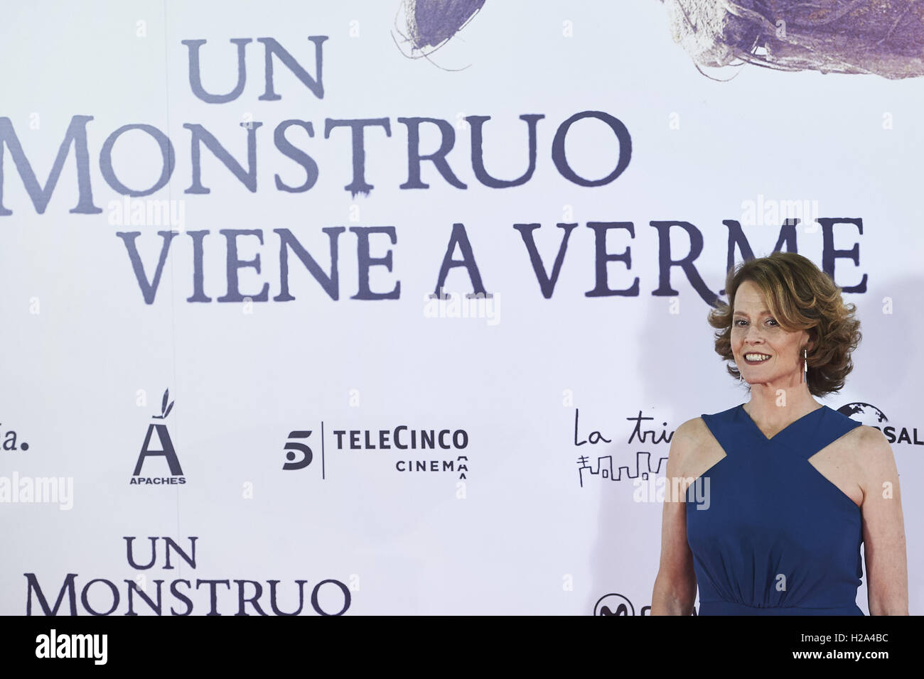 Madrid, Madrid, Espagne. 26 Sep, 2016. Sigourney Weaver est allé(e) à 'un monstre appels' en première mondiale au Théâtre royal le 26 septembre 2016 à Madrid Crédit : Jack Abuin/ZUMA/Alamy Fil Live News Banque D'Images