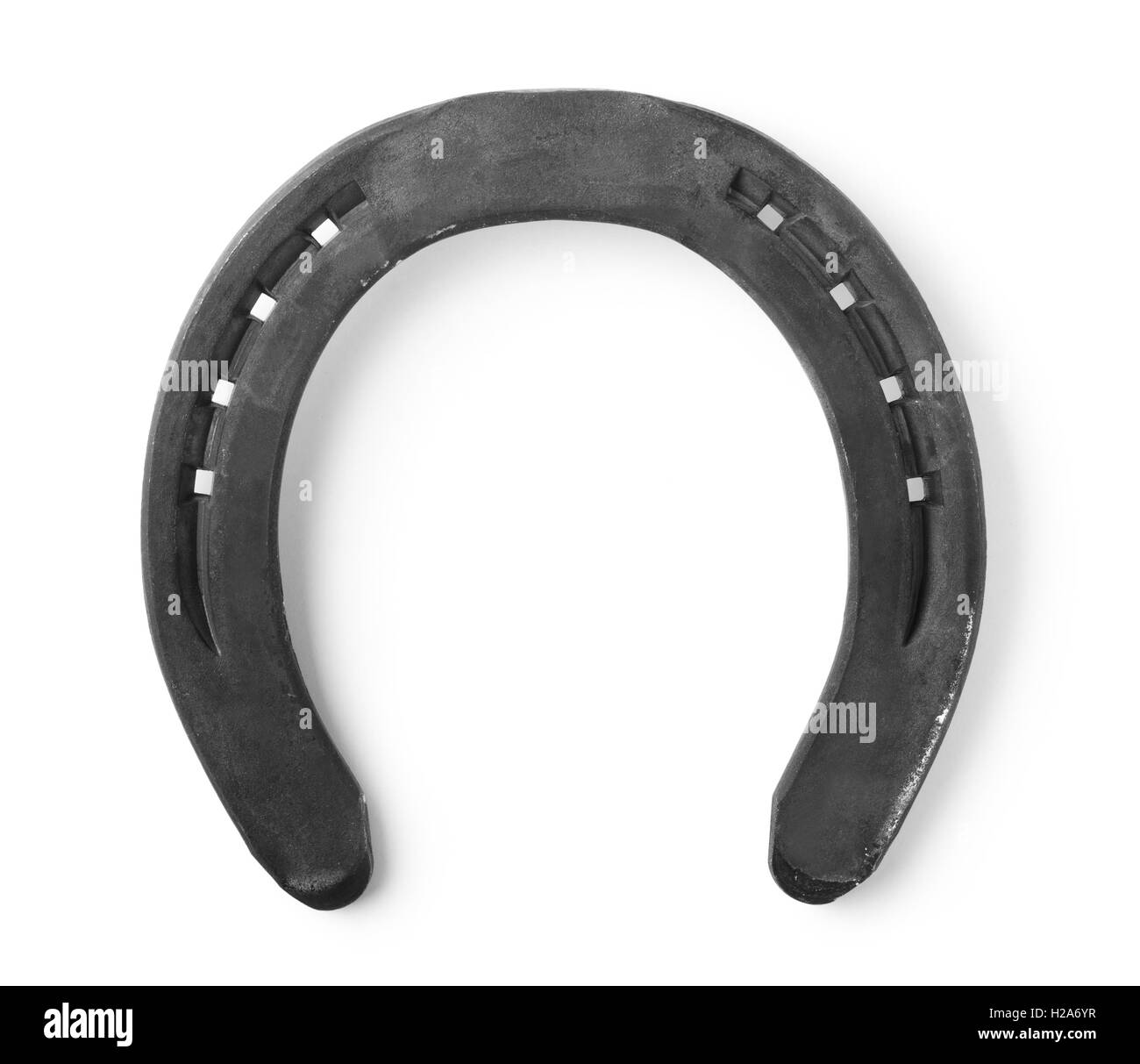 Horseshoe isolé sur fond blanc Banque D'Images