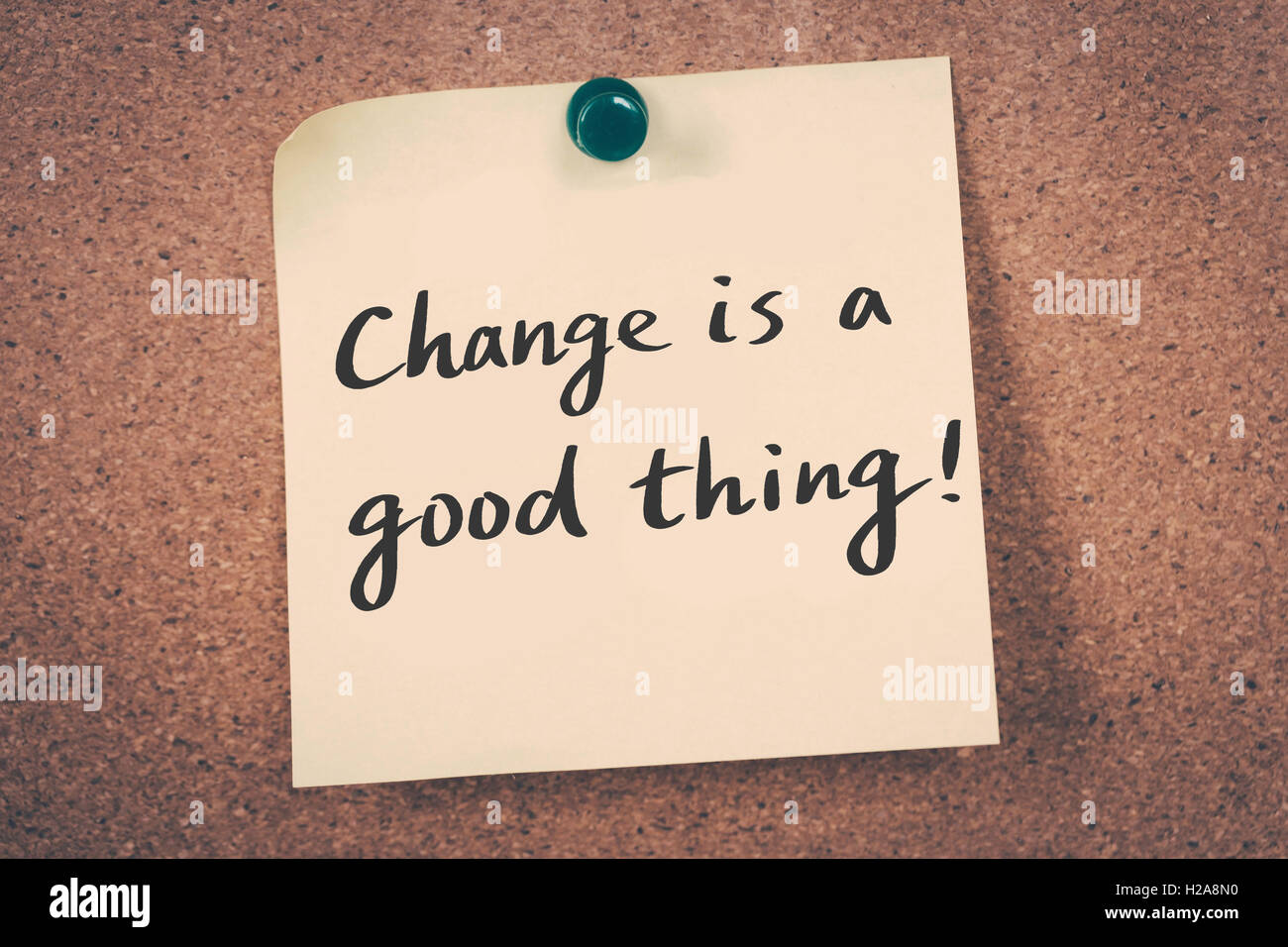 Le changement est une bonne chose Banque D'Images