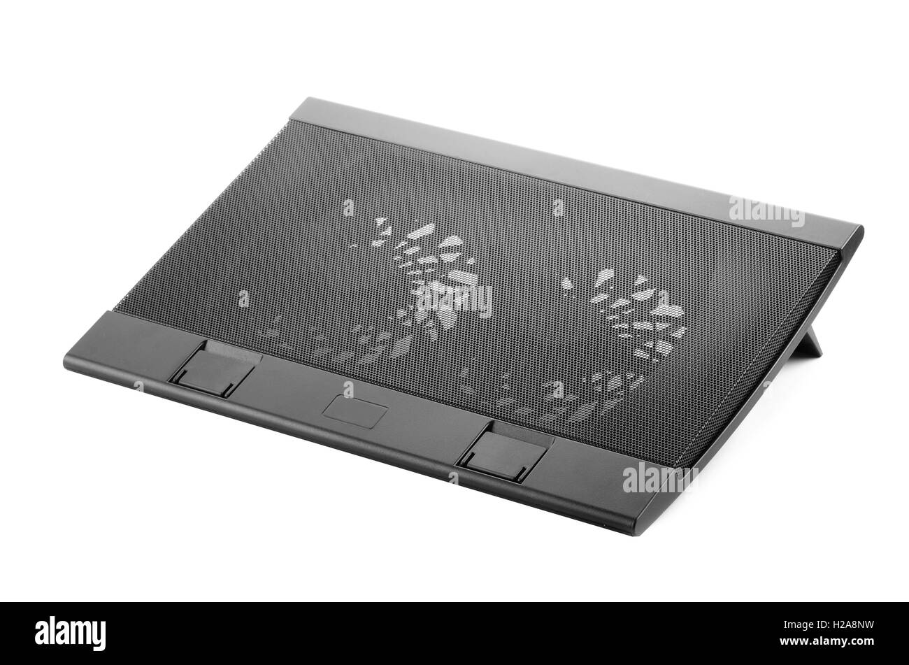 Refroidisseur pour pc portable stand isolé sur fond blanc Banque D'Images