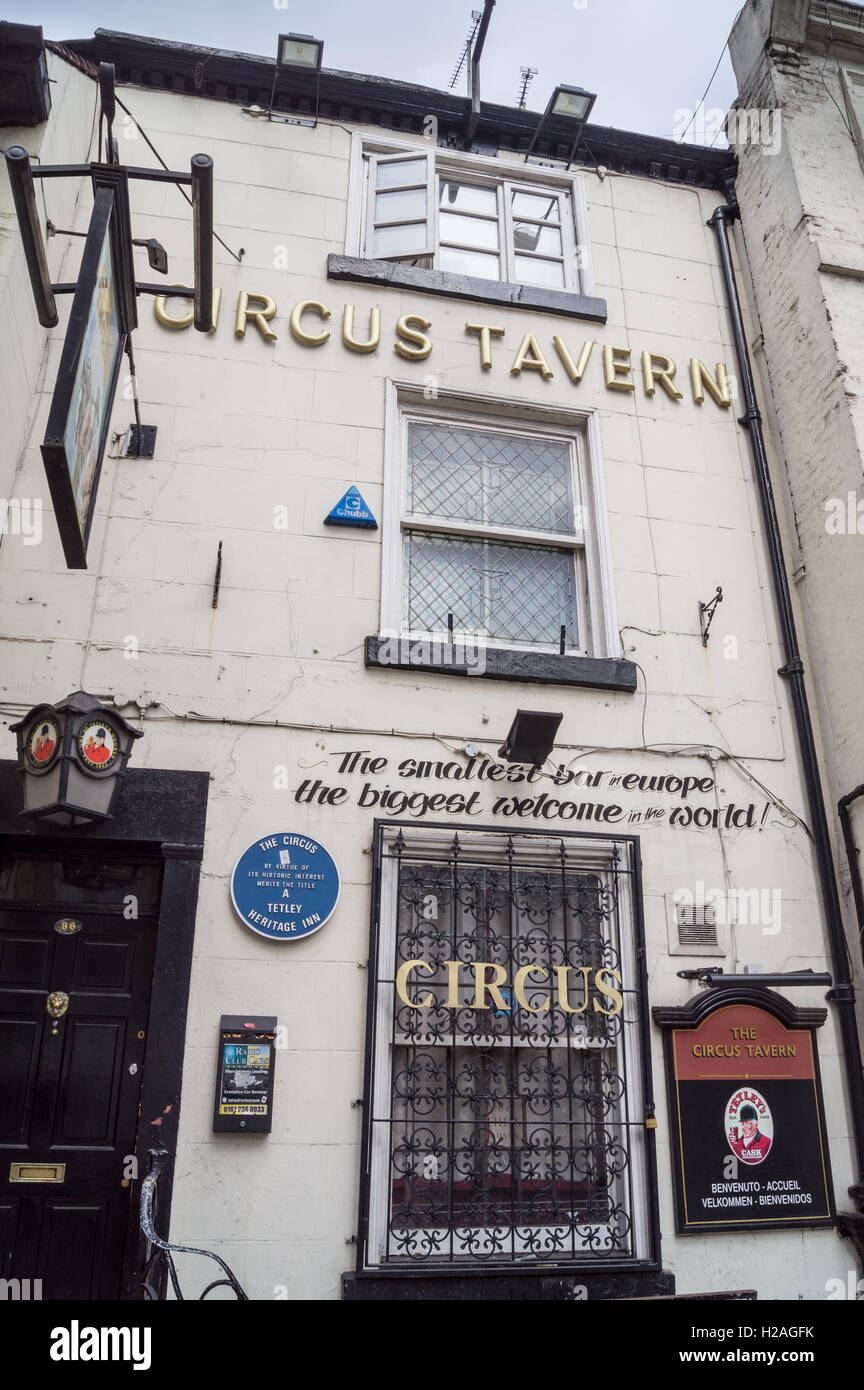 Circus Tavern Pub, Portland Street, Manchester, Angleterre Banque D'Images