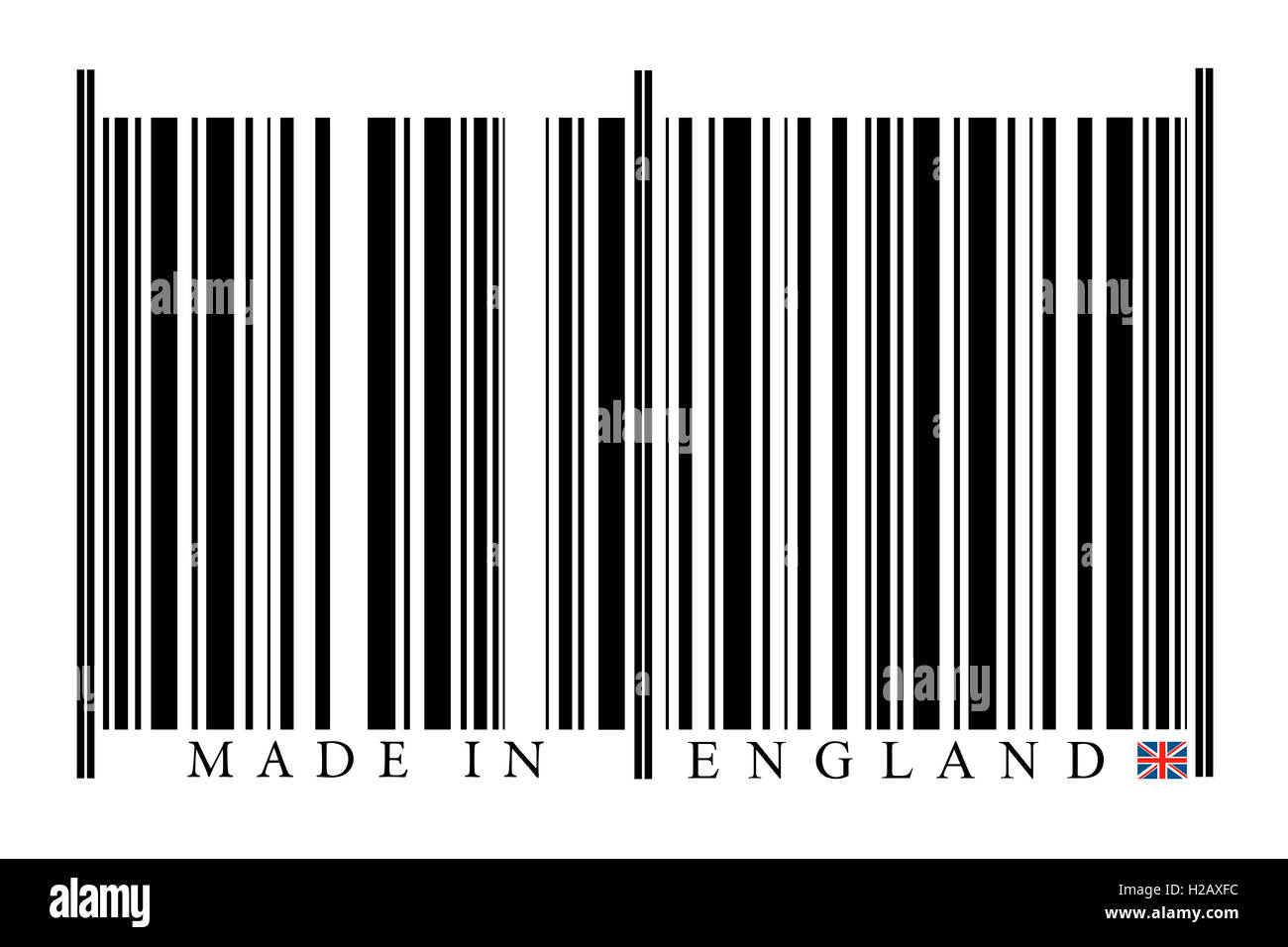 Code à barres de l’Angleterre Photo Stock Alamy