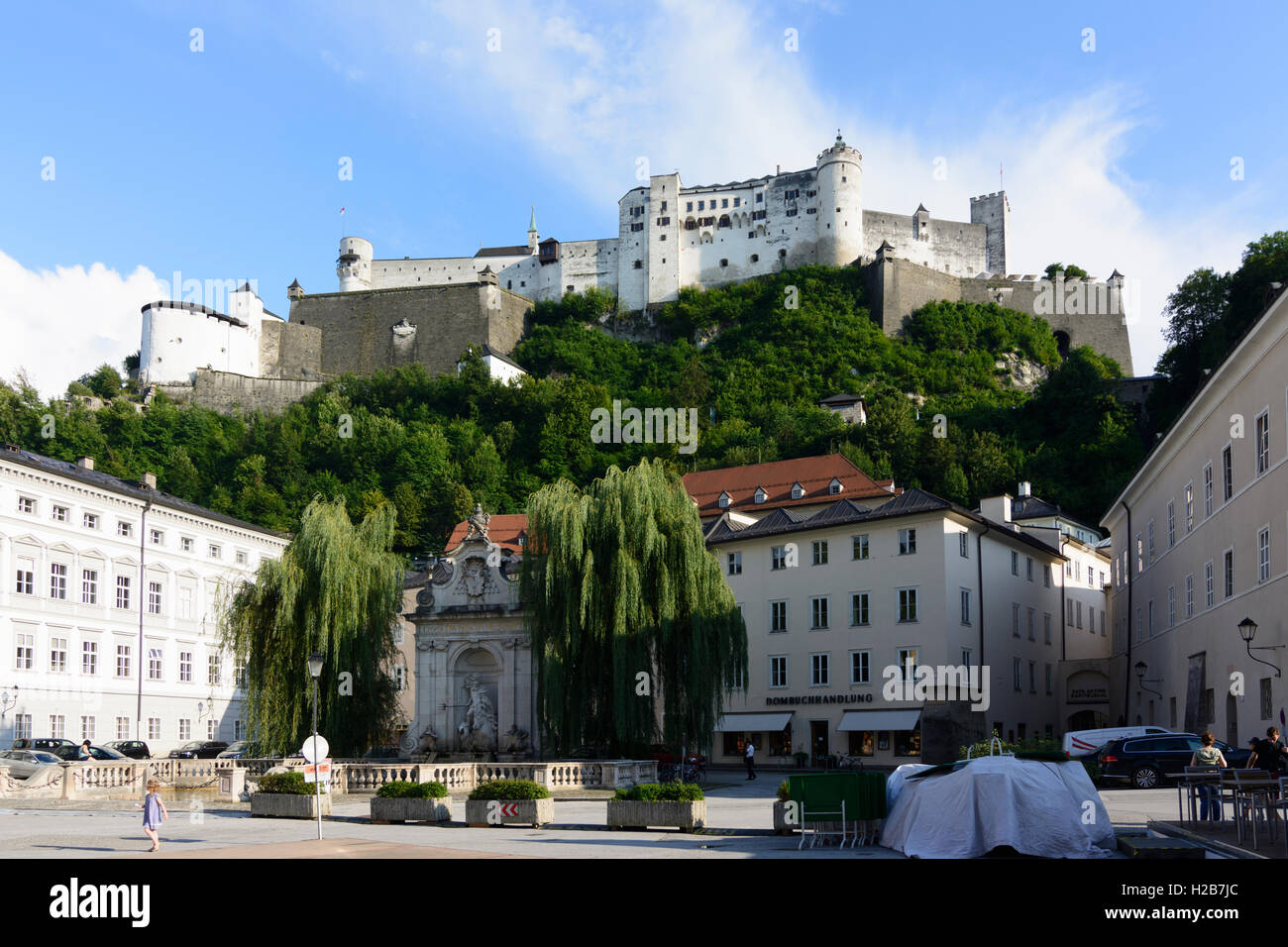 Salzbourg : Château de Hohensalzburg, Kapitelplatz, , Salzbourg, Autriche Banque D'Images