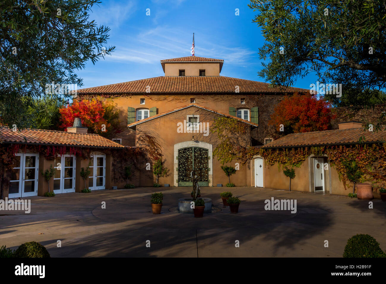 Salle de dégustation de vins, Viansa Sonoma, Sonoma Viansa Winery, Sonoma, Sonoma County, Californie Banque D'Images
