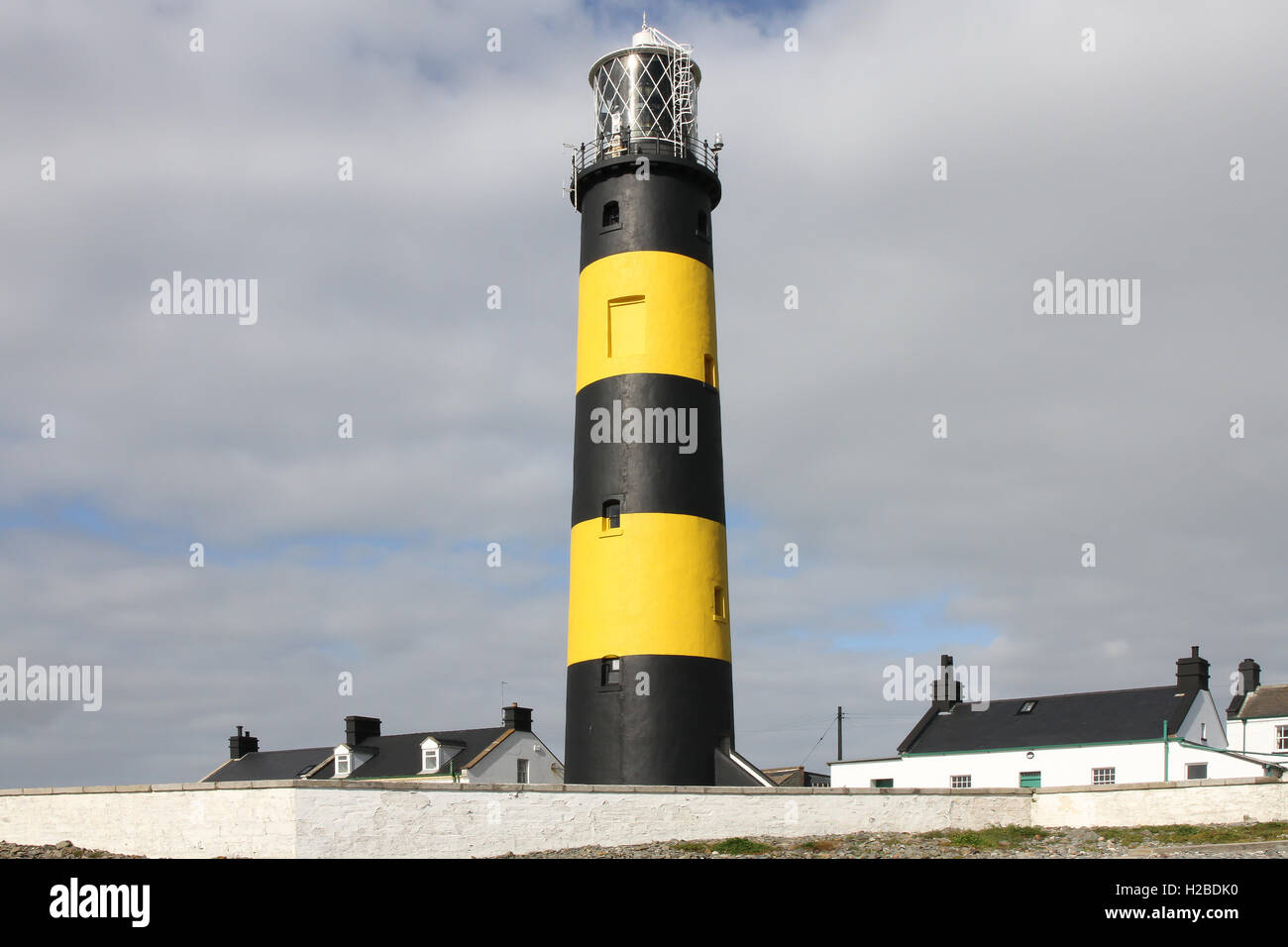 Phare à St John's Point le comté de Down en Irlande du Nord Banque D'Images