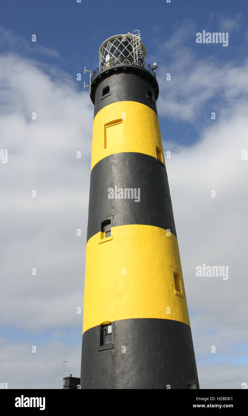 Phare à St John's Point le comté de Down en Irlande du Nord Banque D'Images