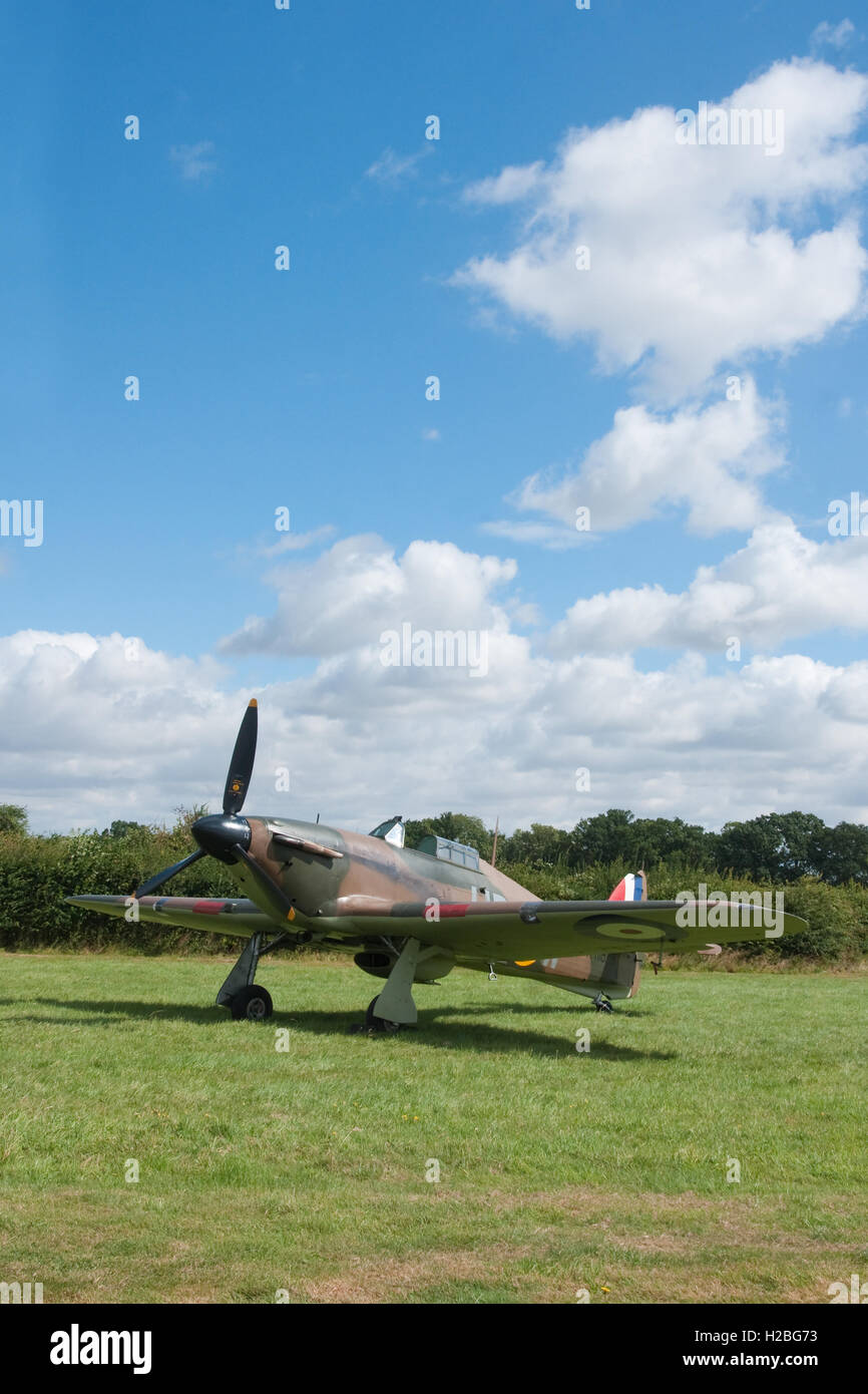 Hawker Hurricane Mk 1 R4118 est le seul survivant de la bataille d'Angleterre en état de l'ouragan. Banque D'Images