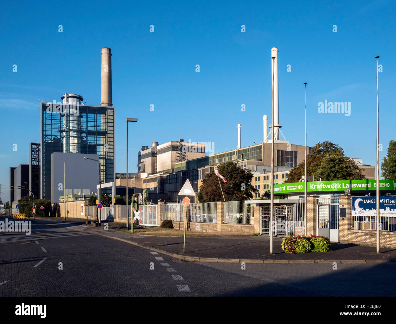 Power station Lausward, alimentée au gaz naturel Banque D'Images