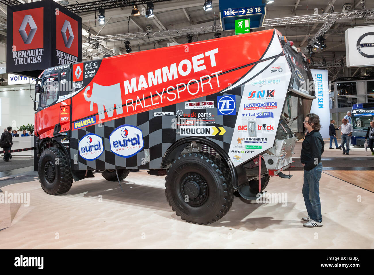 Rallye Dakar Renault sport truck racing Banque D'Images