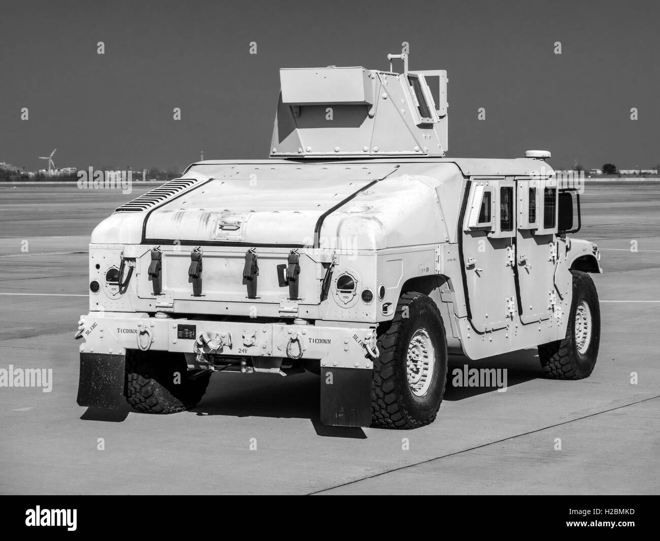 Véhicule blindé américain (HMMWV Humvee) Banque D'Images