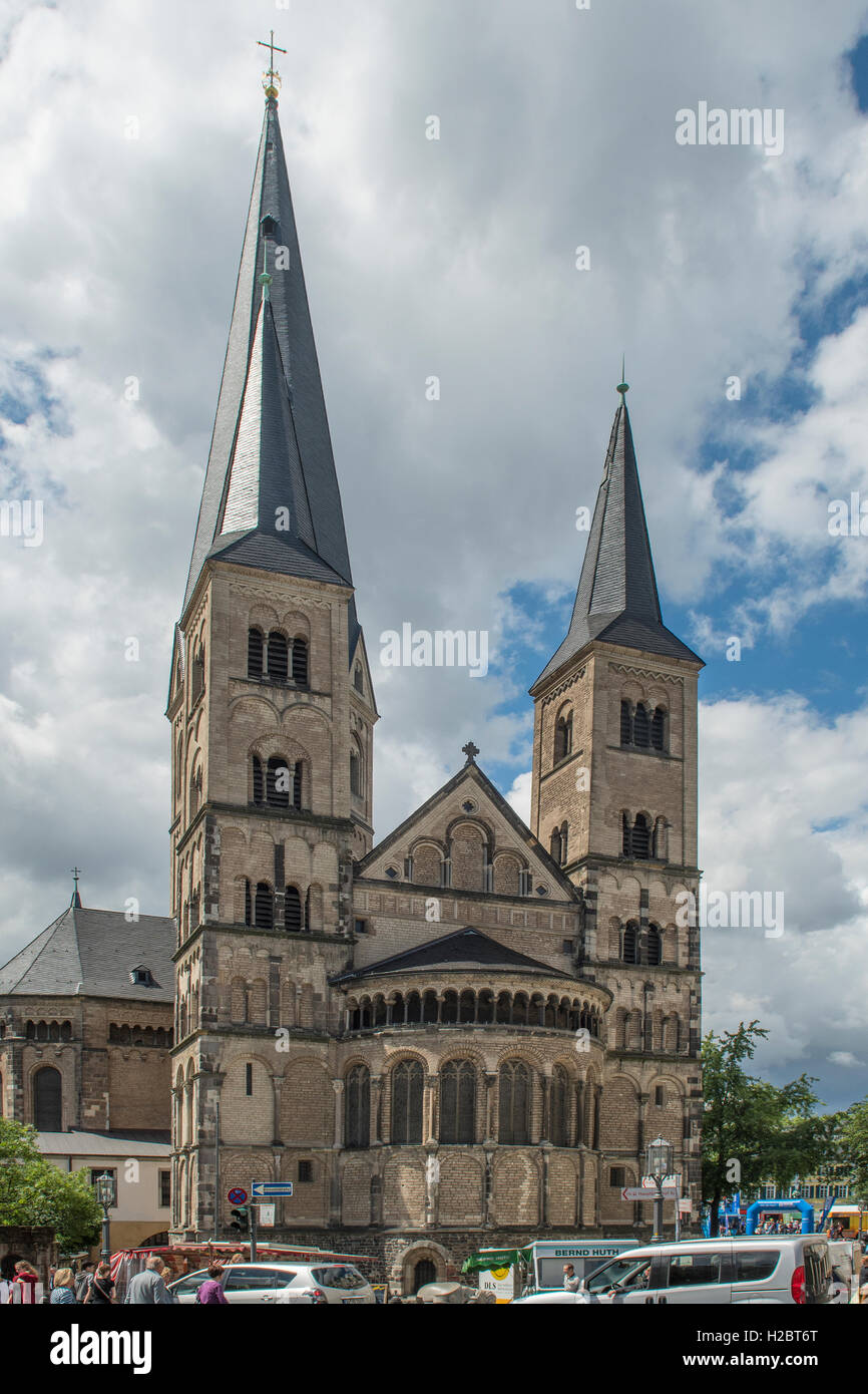 La Cathédrale, Bonn, Rhénanie du Nord-Westphalie, Allemagne Banque D'Images