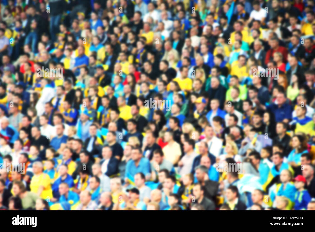 Troubles de foule de spectateurs dans le stade Banque D'Images