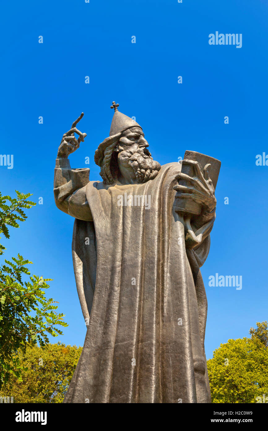 Statue de l'évêque Grégoire de Nin, dans le parc Giardin, Split, Croatie Banque D'Images