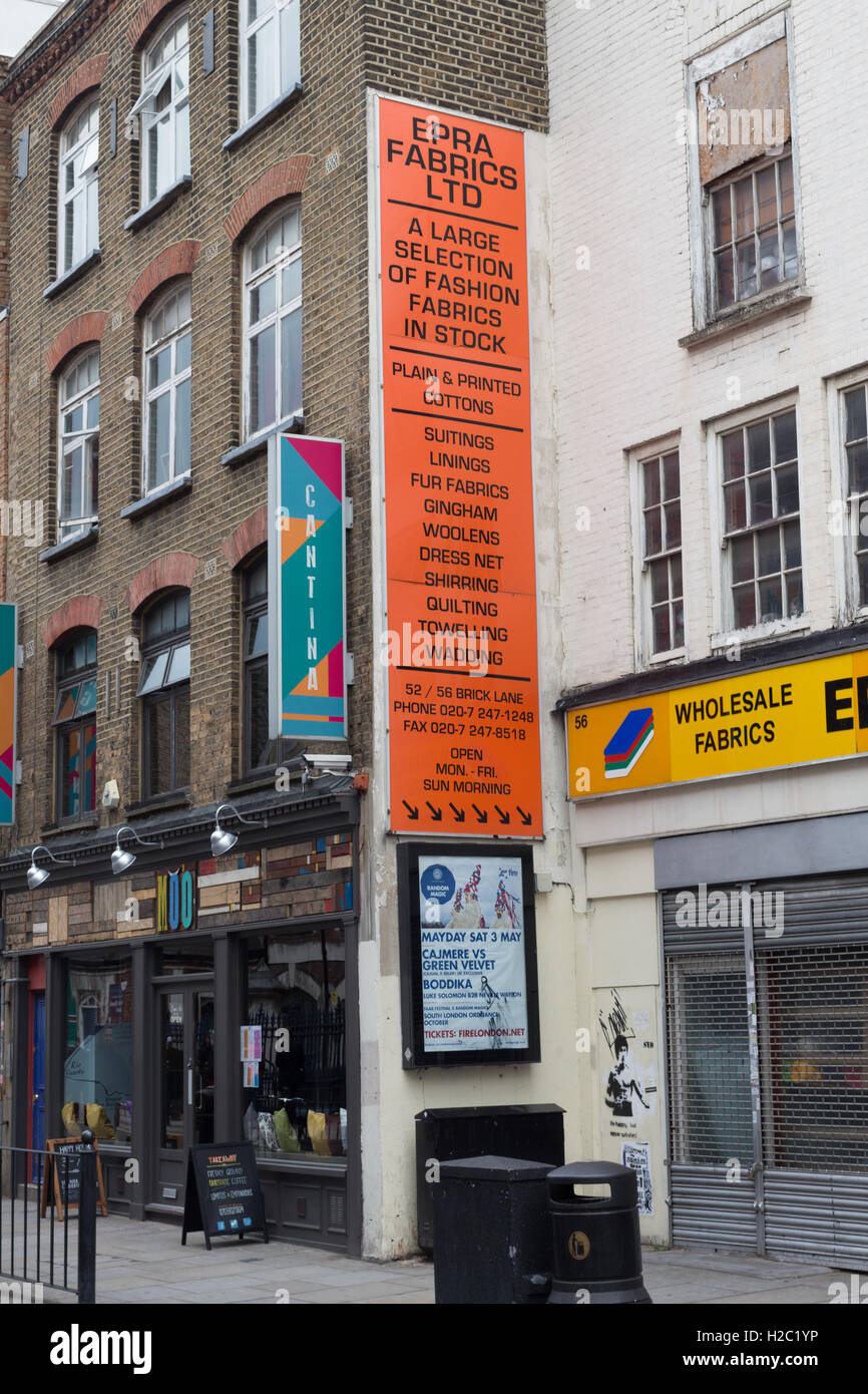 Brick Lane, London Banque D'Images