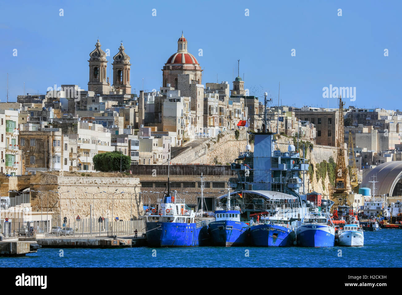 Vittoriosa, trois villes, Malte Banque D'Images