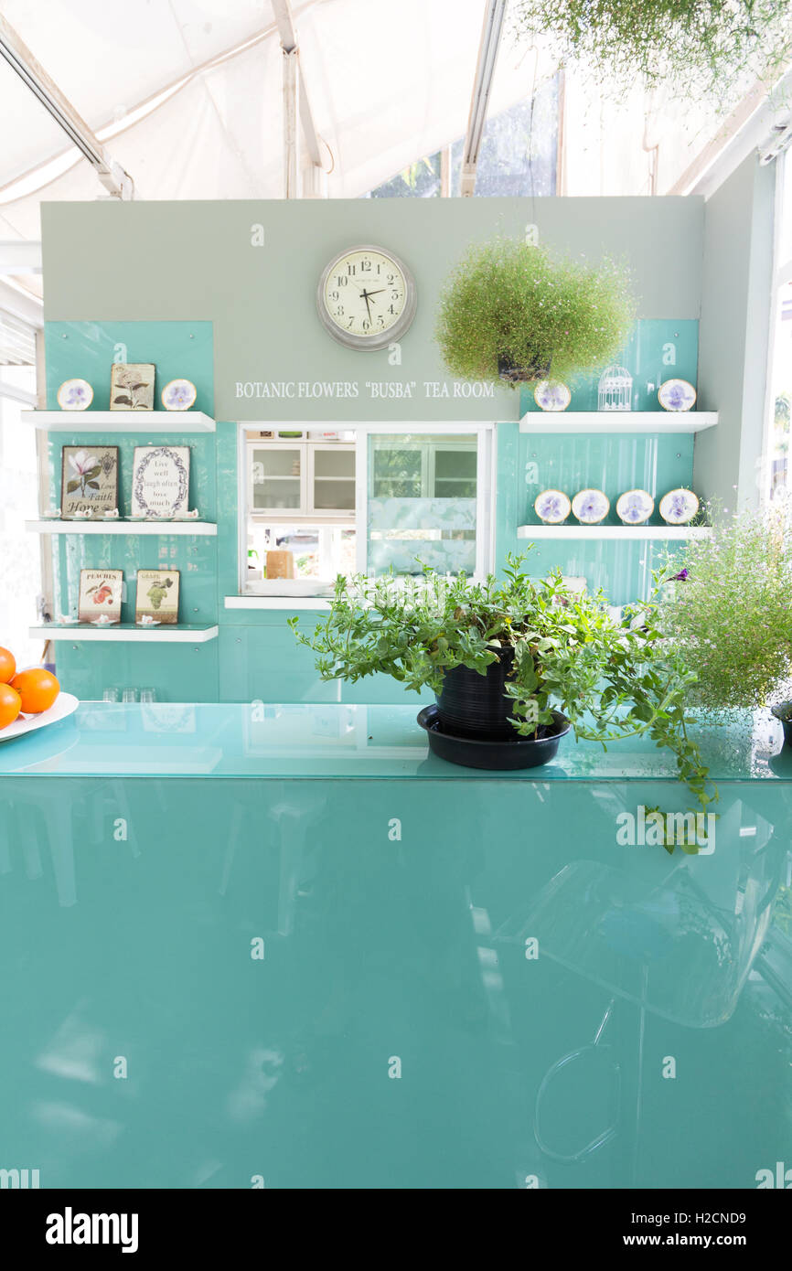 Intérieur d'un restaurant de style moderne Banque D'Images