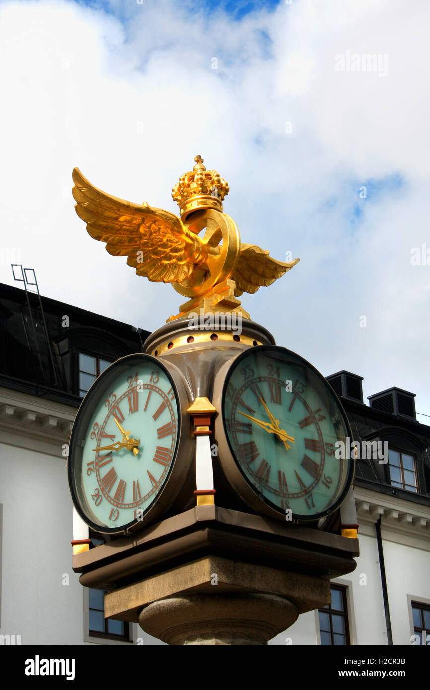Horloge de la gare centrale de Stockholm, Suède Photo Stock - Alamy