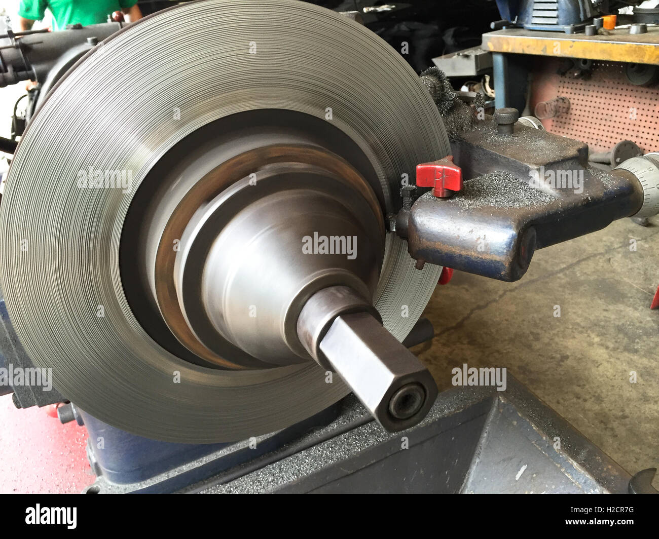 Jeu de patin de frein sur le terrain Banque D'Images