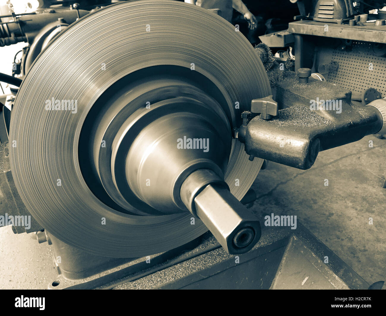 Jeu de patin de frein sur le terrain Banque D'Images