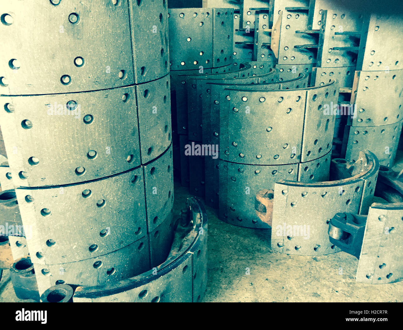 Jeu de patin de frein sur le terrain Banque D'Images