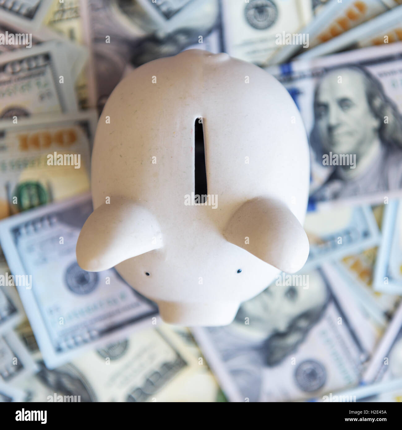 L'argent comptant et de porc Banque D'Images