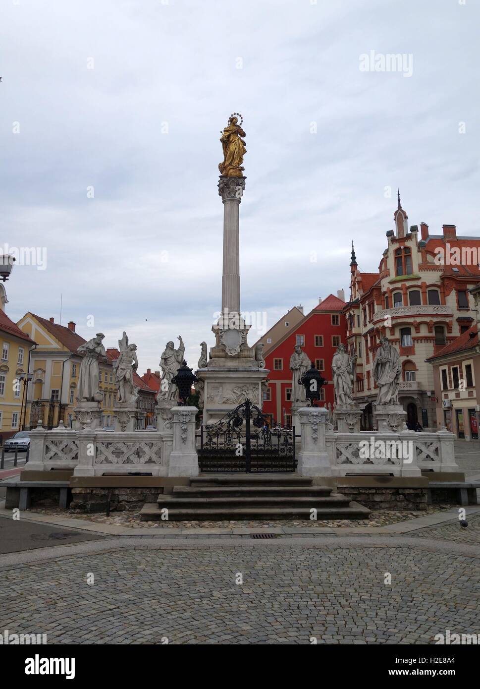 Colonne de la peste à Maribor | conditions dans le monde entier Banque D'Images