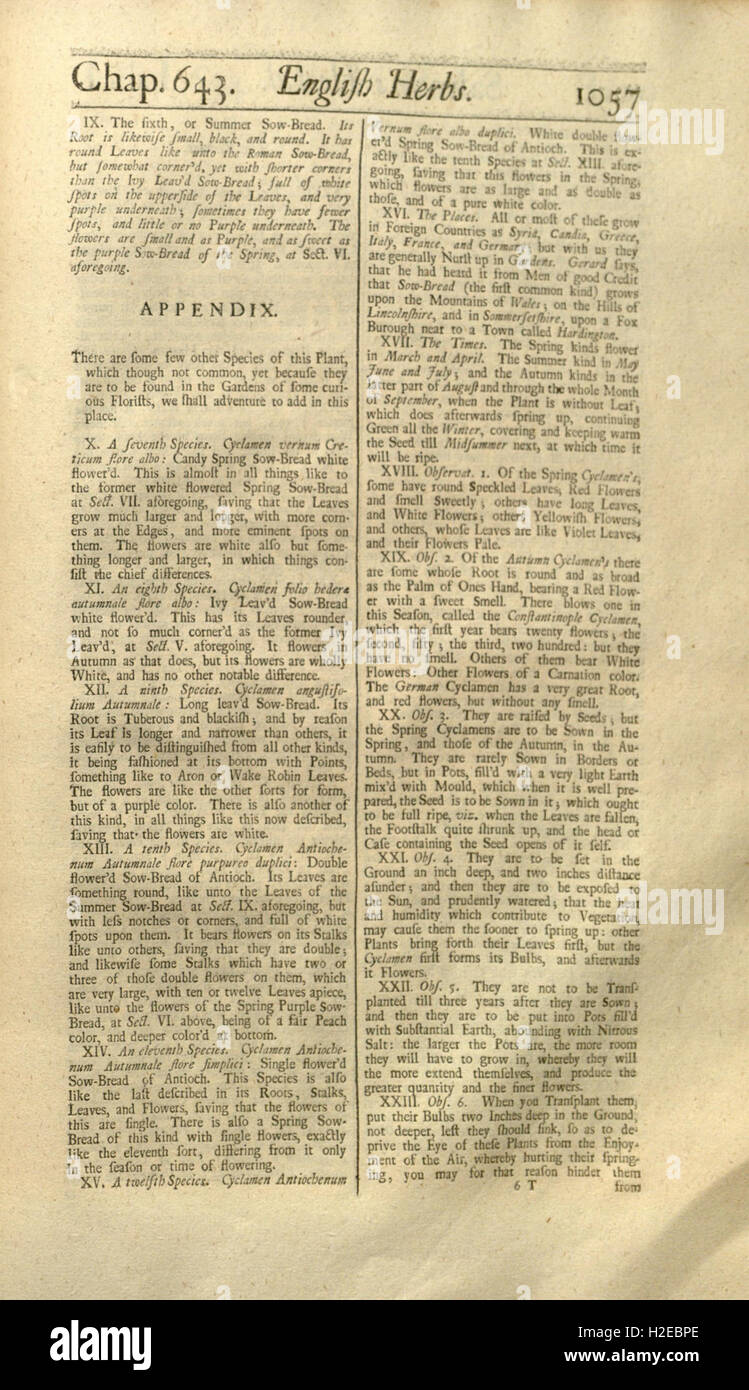 Ce travail explore les usages médicinaux et culinaires des plantes en Angleterre, documentant diverses espèces et leurs propriétés dans les pratiques traditionnelles à base de plantes. Banque D'Images