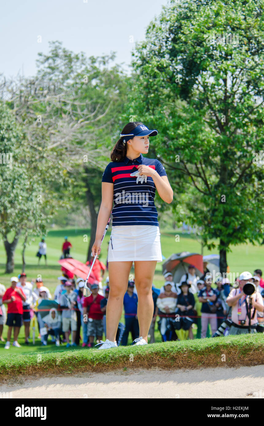 Dans la région de Gee Chun de Corée du Sud en 2016 Honda LPGA Thailand Banque D'Images