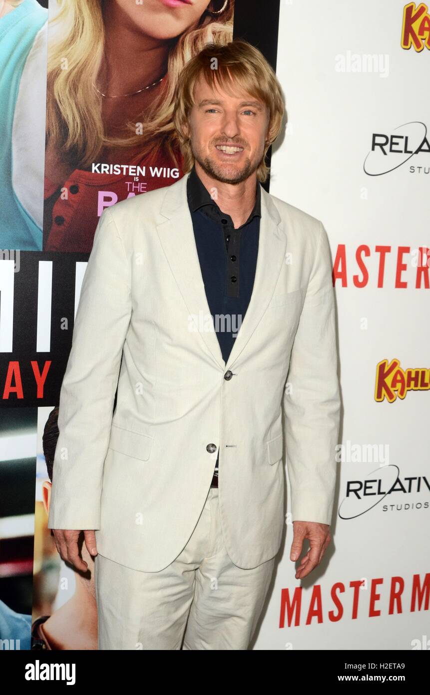 Los Angeles, CA, USA. 26 Sep, 2016. Owen Wilson aux arrivées d'Arachnos Premiere, TCL Chinese 6 cinémas (autrefois Grauman's), Los Angeles, CA Septembre 26, 2016. Credit : Priscilla Grant/Everett Collection/Alamy Live News Banque D'Images