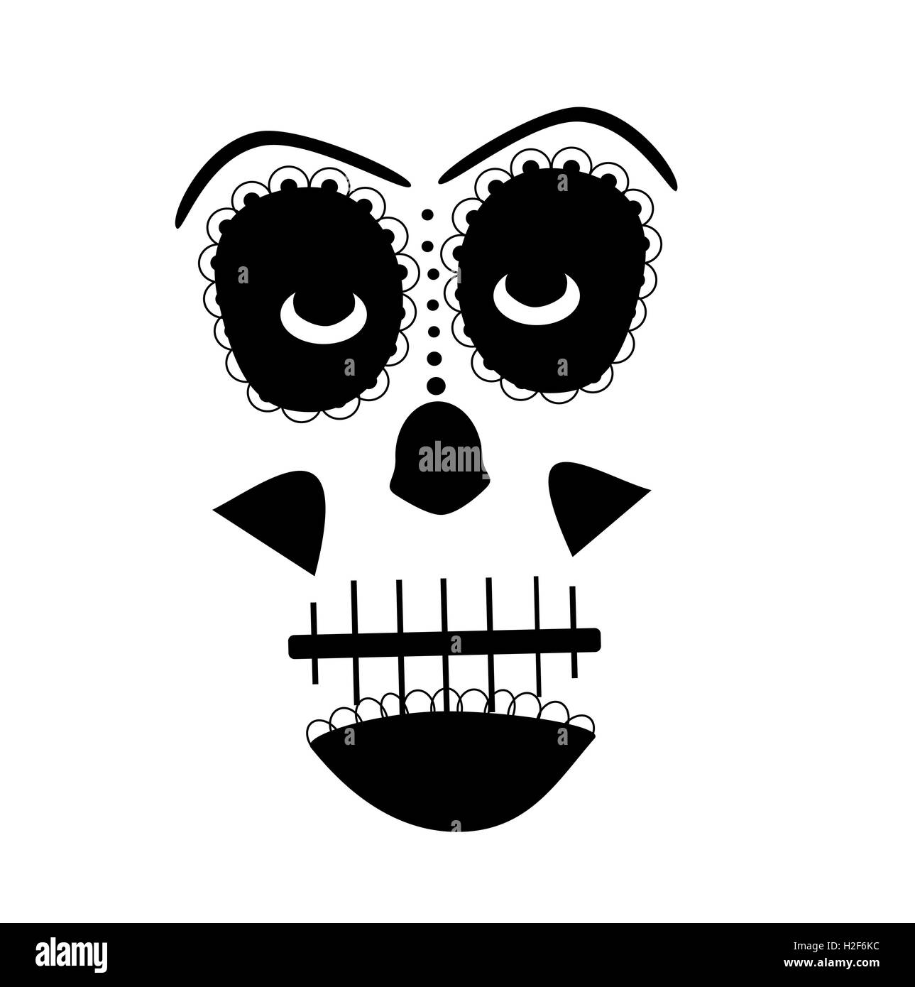 Happy Halloween avec des citrouilles fond vector Banque D'Images