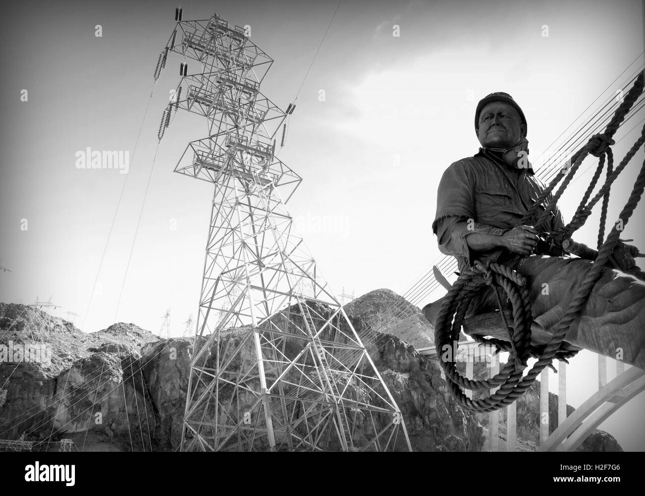 Le Barrage Hoover, le Builder's Banque D'Images