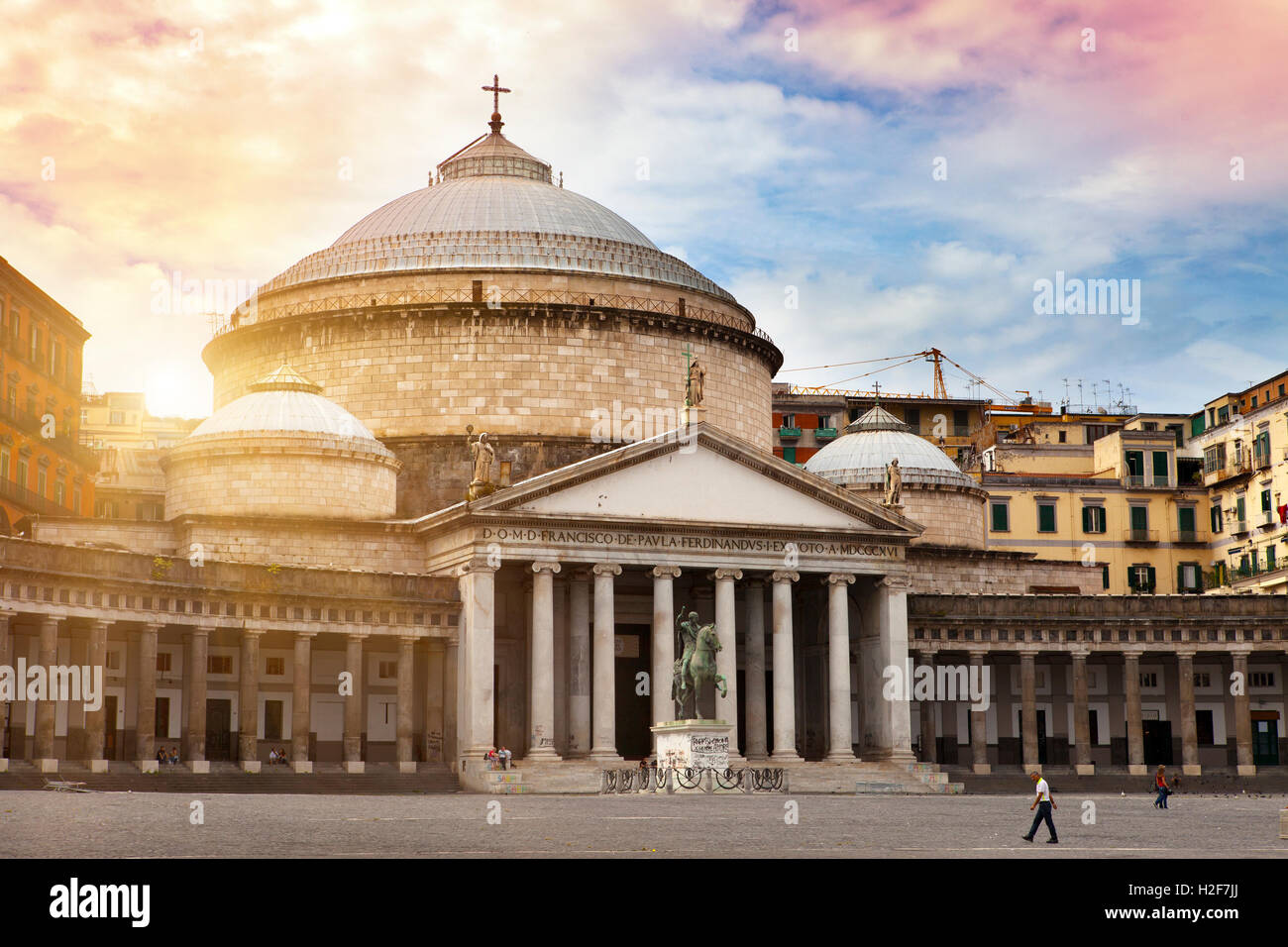 San Francesco di Paola à Naples, Italie Banque D'Images