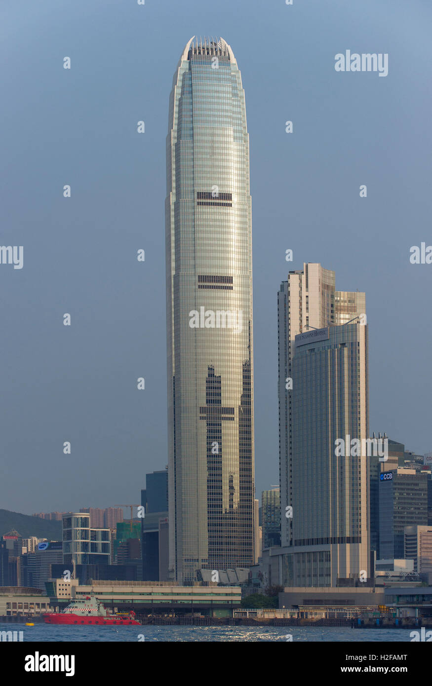 Deux International Finance Centre, Hong Kong, Chine. Banque D'Images