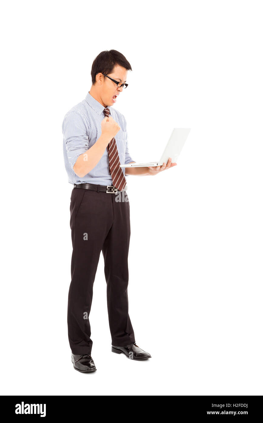 Ingénieur en informatique est debout et serrer sa main Banque D'Images