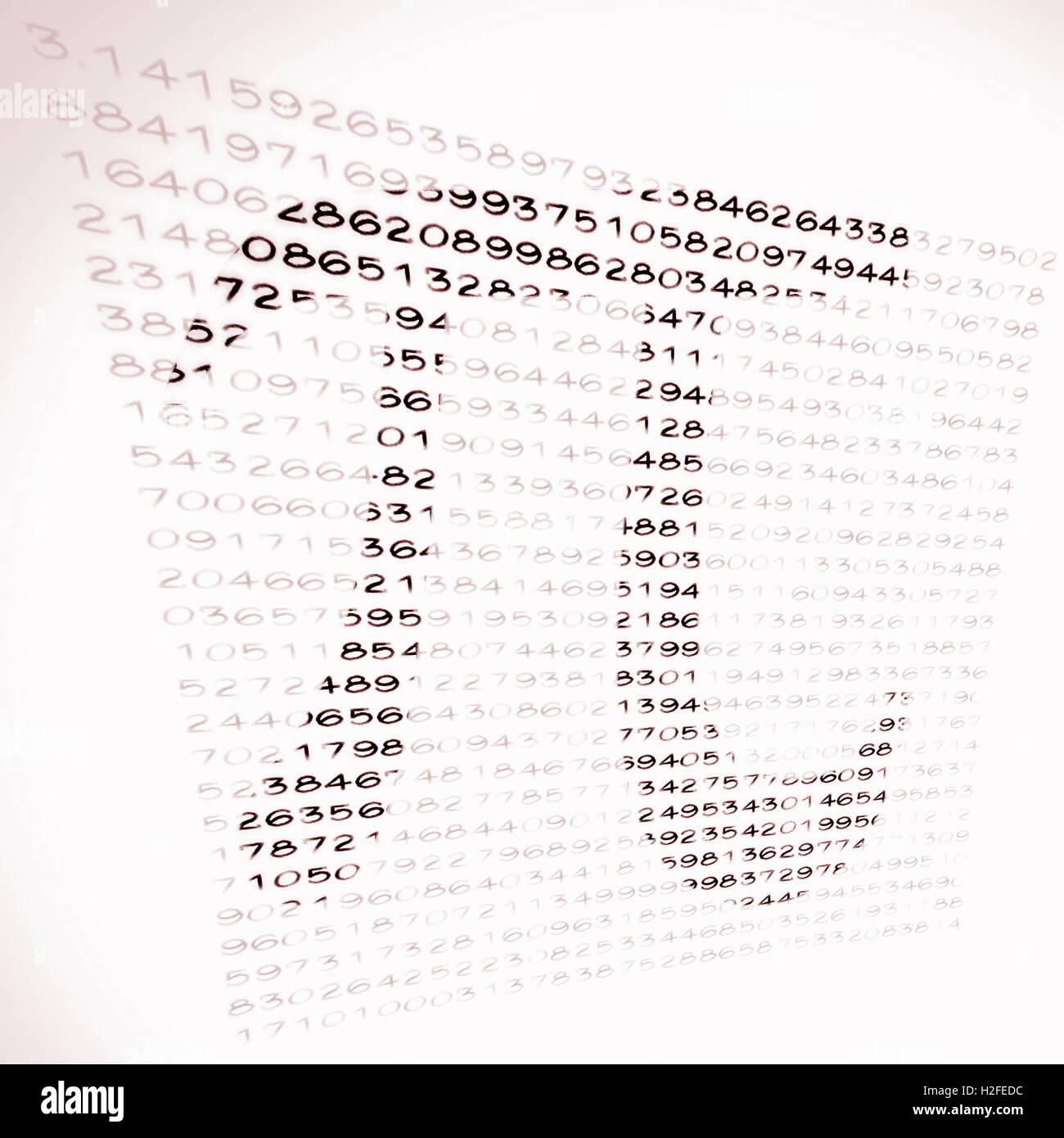 Nombre Pi est une constante mathématique dont la valeur est le rapport de toute la circonférence du cercle à son diamètre. Banque D'Images