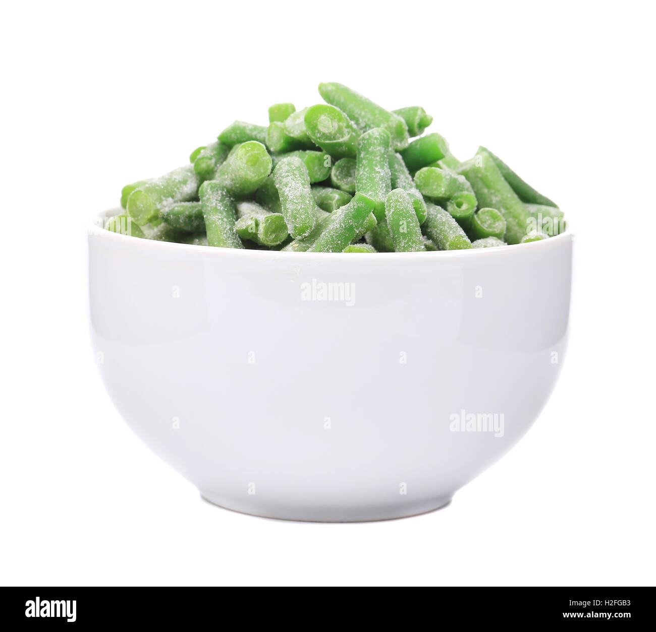 Close up de petits pois surgelés Banque D'Images