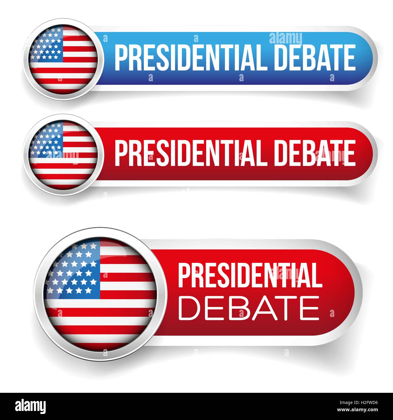 USA débat présidentiel Illustration de Vecteur