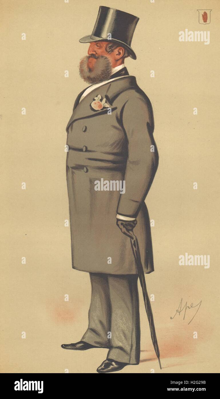 Caricature d'espion. Sir Henry Josias Stracey 'gentleman' d'un pays. Le  Norfolk. L'EPA. 1875 Photo Stock - Alamy