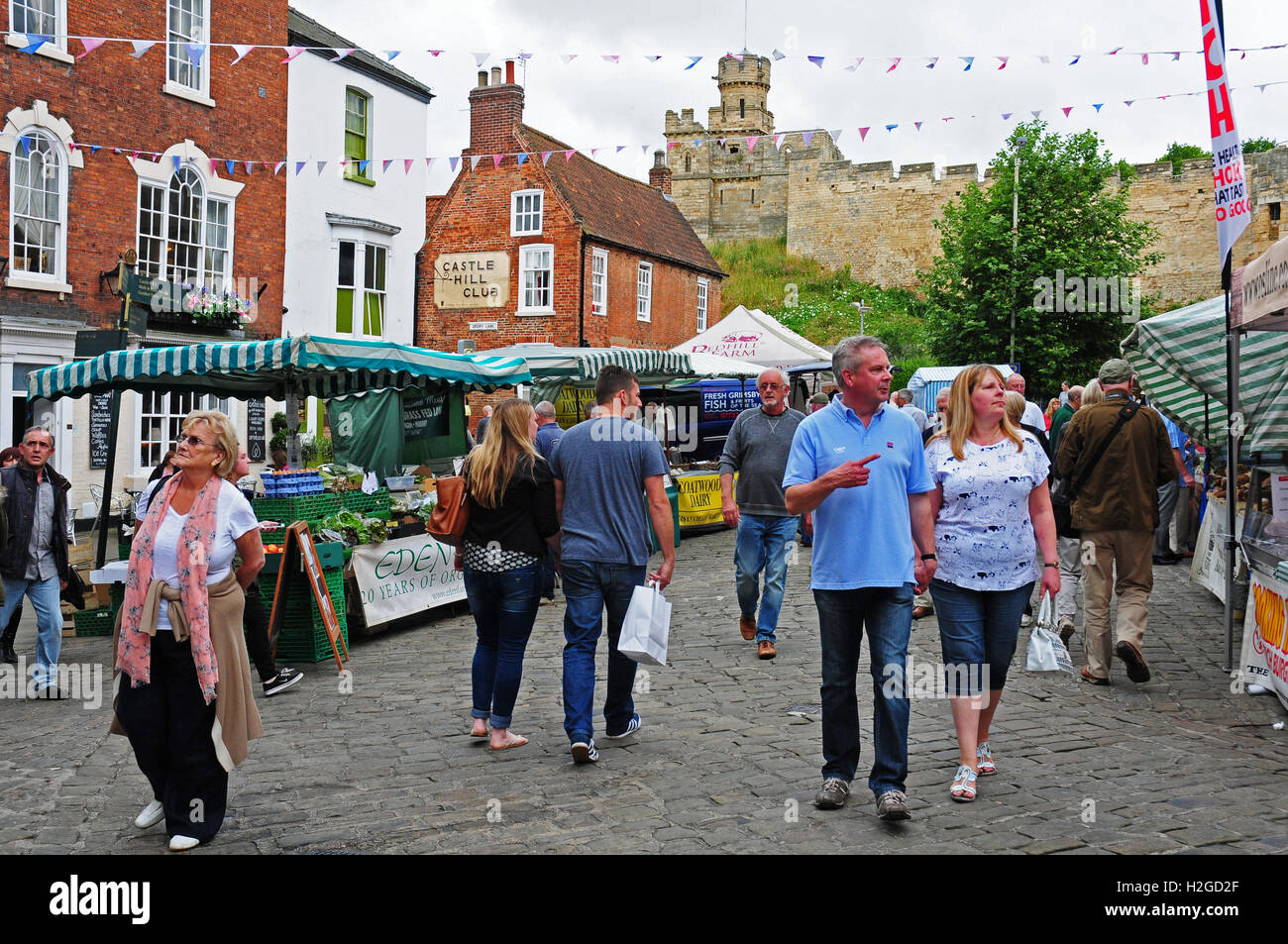 La place du marché, Lincoln Banque D'Images