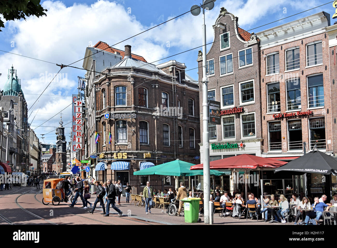 Rembrandtplein , Rembrandt Square, Amsterdam pays-Bas vie nocturne et clubbing pays-Bas. Banque D'Images