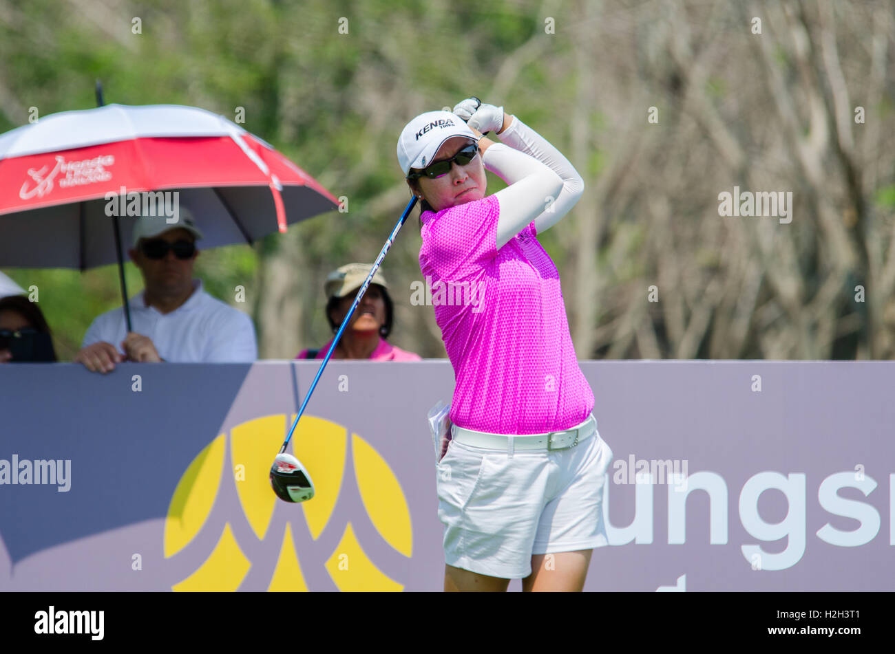 Candie Kung des USA dans Honda LPGA Thailand 2016. Banque D'Images