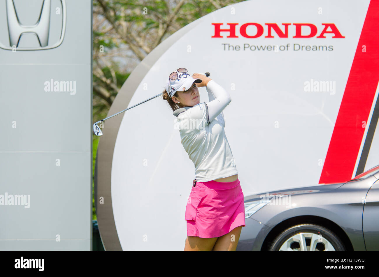 Kim Kaufman de USA dans Honda LPGA Thailand 2016 Banque D'Images