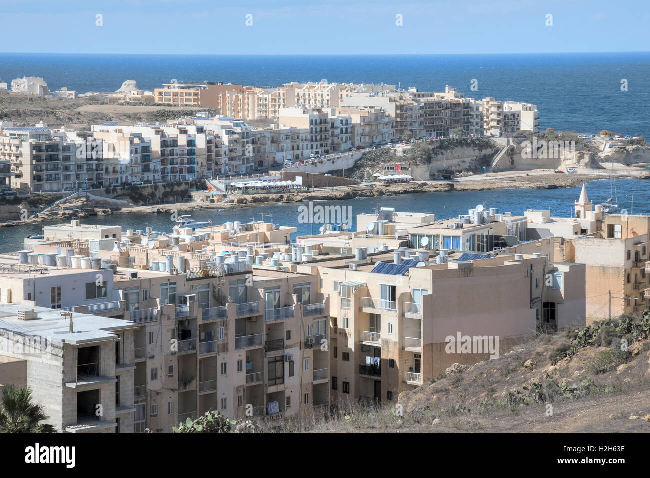 Marsalforn, Gozo, Malte Banque D'Images