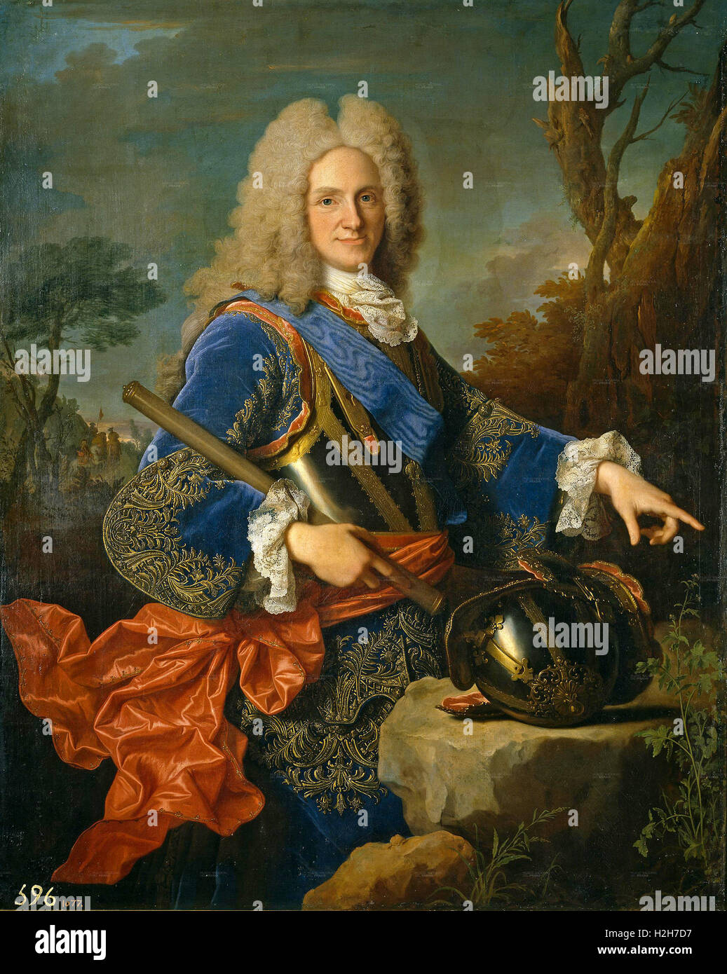 Philippe V Philippe V, le premier Bourbon roi d'Espagne Banque D'Images