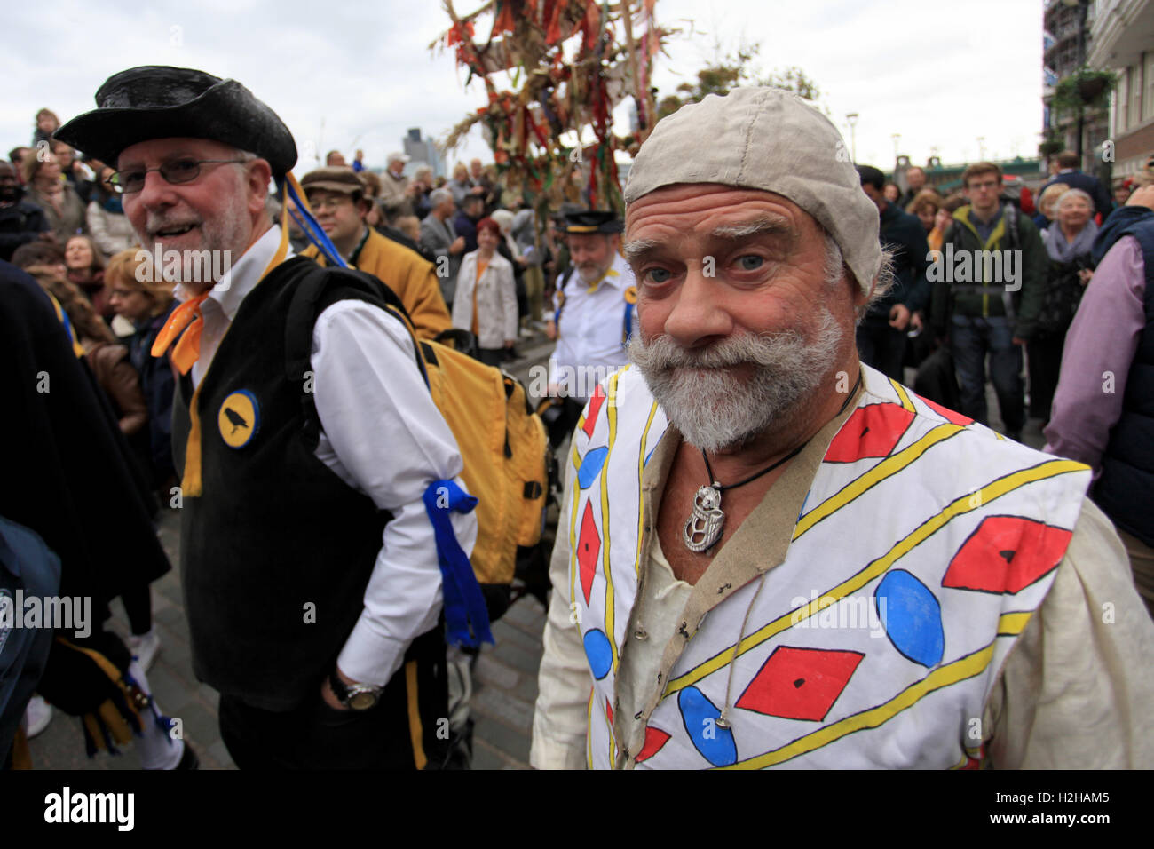 Octobre beaucoup harvest festival procession, Londres, Royaume-Uni. Banque D'Images