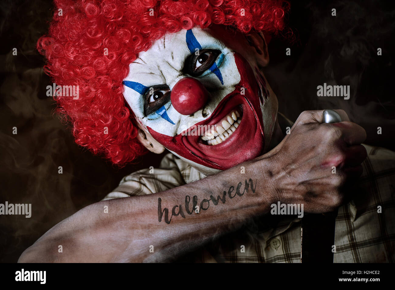 Tattooed Clown Banque D Image Et Photos Alamy