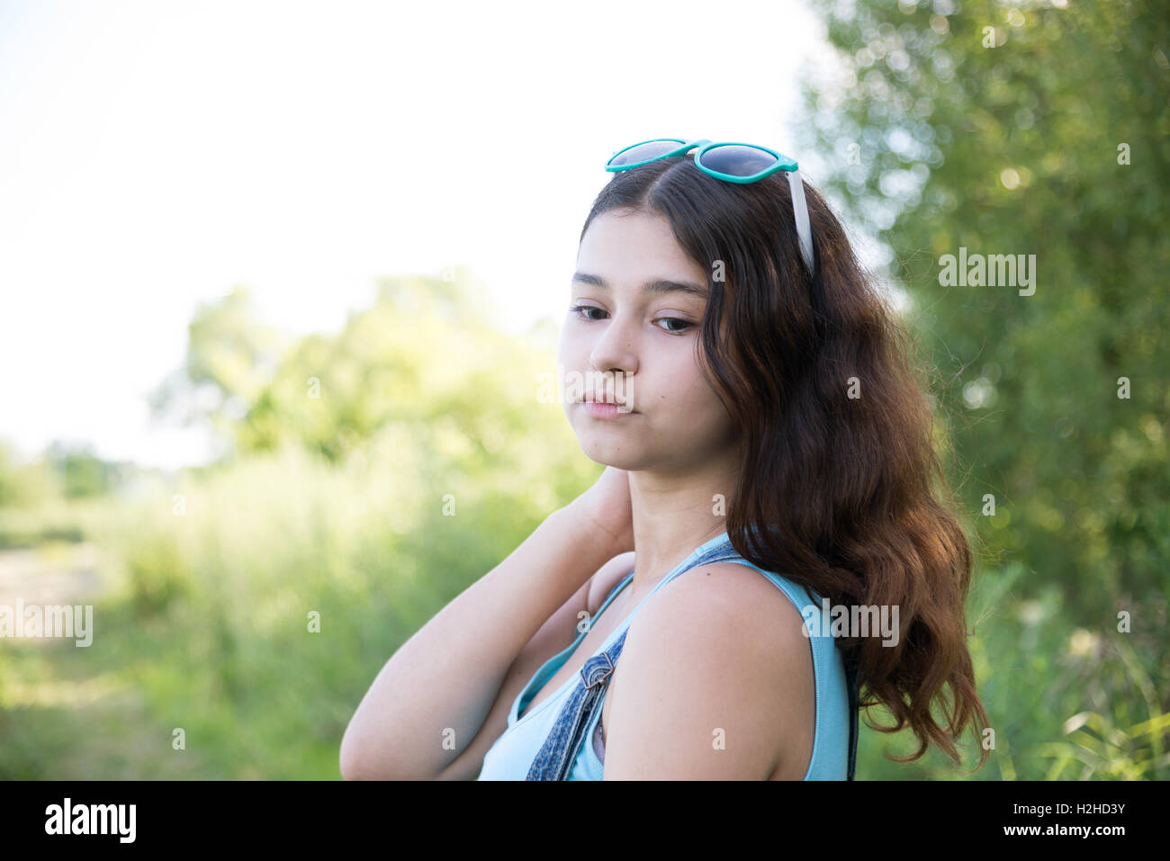 Adolescente de fille de tourné Banque D'Images